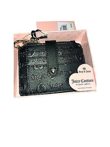 Juicy Couture Key Holder Card Wallet TAB WALLET DANGLE SET LIQUORICE Wallet (view 2)