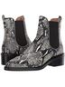 Coach 100% Leather Snake Print Black Gray Ankle Boots Size 6 1/2 - photo 1