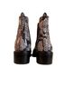 Coach 100% Leather Snake Print Black Gray Ankle Boots Size 6 1/2 - photo 2