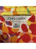 John Mark Print Red Yellow Teal 3/4 Sleeve Button-Down Shirt Size XL - photo 3