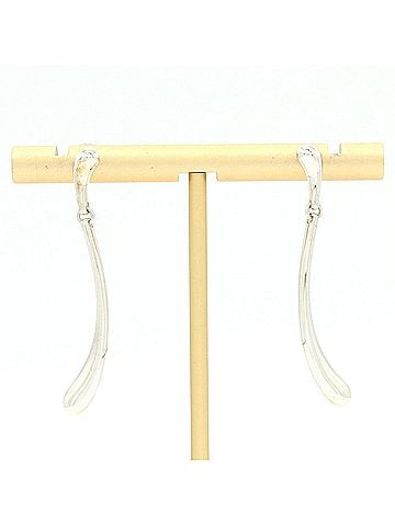 Tiffany & Co. Tiffany &amp; Co. Elsa Peretti Elongated Teardrop Earrings, Sterling Silver 925, Drop Women's. (view 1)