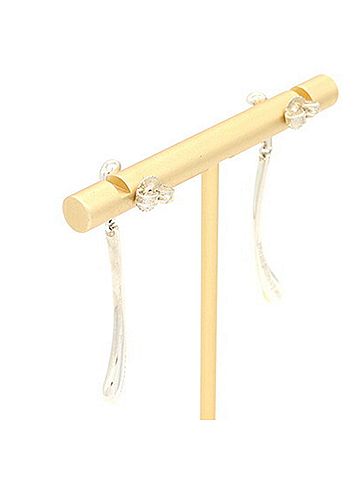 Tiffany & Co. Tiffany &amp; Co. Elsa Peretti Elongated Teardrop Earrings, Sterling Silver 925, Drop Women's. (view 2)