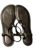 MK Solo 100% Leather Black Sandals Size 7 - photo 1