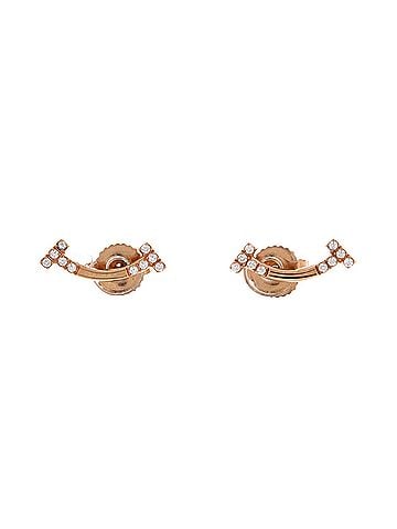 Tiffany & Co. T Smile Stud Earrings 18K Rose Gold and Diamonds (view 1)