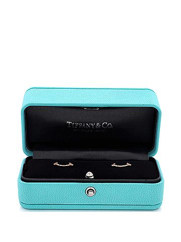 Tiffany & Co. T Smile Stud Earrings 18K Rose Gold and Diamonds (view 2)