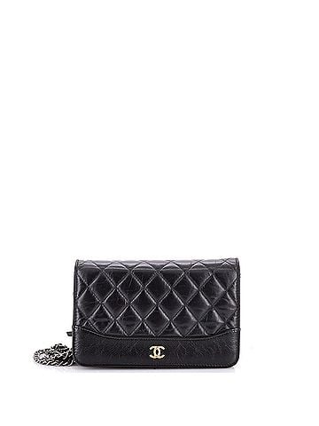 Chanel Gabrielle Wallet on Chain Quilted Aged Calfskin (view 1)