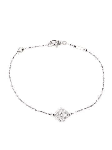 Van Cleef & Arpels Sweet Alhambra Bracelet 18K White Gold and Diamonds (view 1)