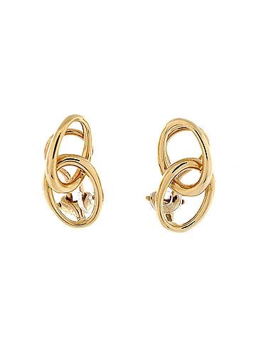 Tiffany & Co. Elsa Peretti Double Loop Earrings 18K Yellow Gold (view 1)