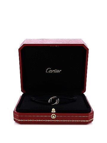 Cartier Trinity On Cord Bracelet Silk Cord with 18K Tricolor Gold (view 2)