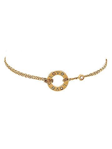 Cartier 2 Diamonds Love Bracelet 18K Yellow Gold with Diamonds (view 1)