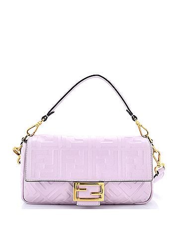 Fendi Baguette NM Bag Zucca Embossed Leather Medium (view 1)