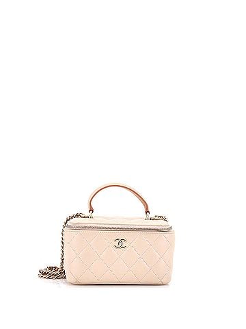 Chanel Classic Top Handle Vanity Case with Chain Quilted Lambskin Small (view 1)