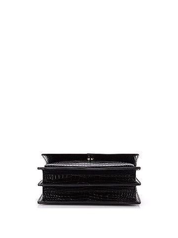 Saint Laurent Sunset Crossbody Bag Crocodile Embossed Leather Medium (view 2)