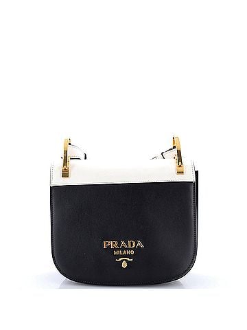 Prada Pionniere Saddle Crossbody Bag City Calfskin Small (view 1)