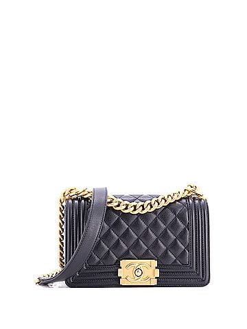 Chanel Boy Flap Bag Quilted Caviar Small (view 1)