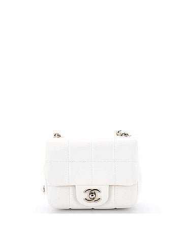 Chanel Monacoco Logo Blocks Square Flap Bag Quilted Lambskin with Resin Mini (view 1)