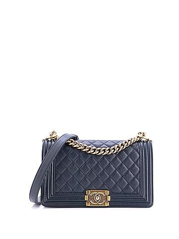 Chanel Boy Flap Bag Quilted Caviar Old Medium (view 1)