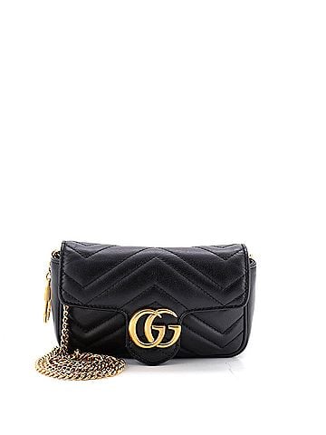 Gucci GG Marmont Flap Bag Matelasse Leather Super Mini (view 1)