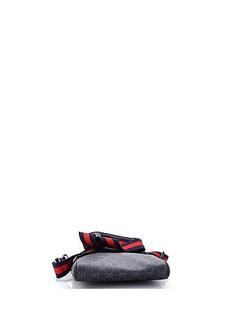 Gucci Web Strap Front Zip Messenger Bag GG Coated Canvas Small (view 2)