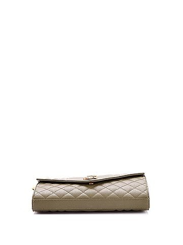 Saint Laurent Classic Monogram Chain Wallet Mixed Matelasse Leather Medium (view 2)