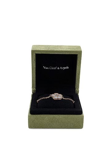 Van Cleef & Arpels Lucky Spring Plum Blossom Bracelet 18K Rose Gold and Mother of Pearl (view 2)
