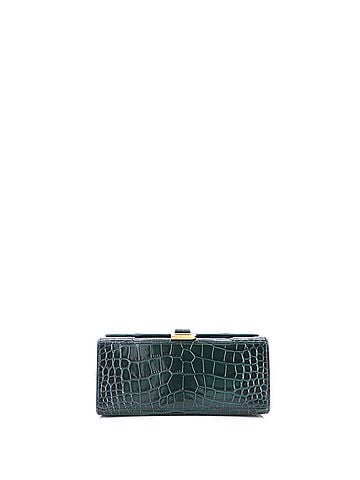 Balenciaga Hourglass Top Handle Bag Crocodile Embossed Leather Small (view 2)