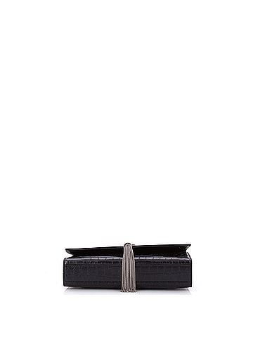 Saint Laurent Classic Monogram Tassel Crossbody Bag Crocodile Embossed Leather Medium (view 2)