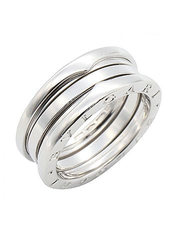 Bvlgari Bvlgari Bulgari B-zero1 Ring, 3-band ring, 18K White Gold (18KWG), Silver-tone, for men and women, 346583 (view 1)
