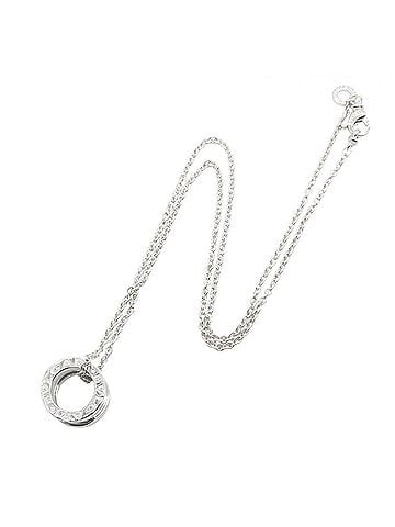 Bvlgari Bvlgari Bulgari B-zero1 Necklace, 18K White Gold (18KWG), Women's, Silver Tone, Item Number 352815 (view 2)