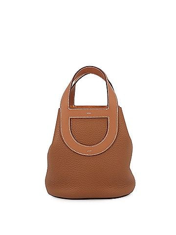 Hermès Hermes In the Loop Tote Bag, 18cm, Gold, Taurillon Clemence Leather, Swift W Stamp, HERMES (view 1)