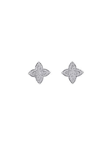 Louis Vuitton Louis Vuitton Earrings LV Diamond Double Round Center Stone 2P Total Approx. 0.60ct 74P 0.22ct 18KWG Q06400 LOUIS VUITTON White Gold (view 2)
