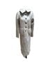 Nic + Zoe Solid Gray Trenchcoat Size S - photo 1
