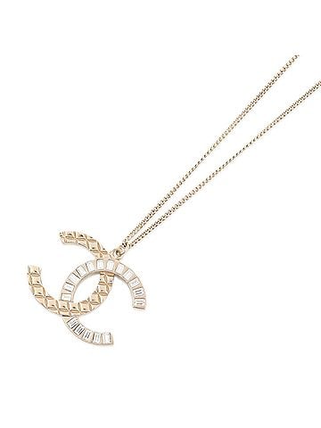 Chanel Chanel Matelassé Necklace with Coco Mark Rhinestones B18V CHANEL for Women (view 1)