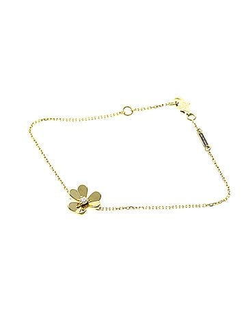Van Cleef & Arpels Van Cleef &amp; Arpels Frivole Mini Bracelet Yellow Gold (18K) Diamond Charm Bracelet Gold (view 1)