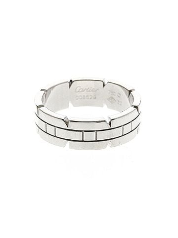 Cartier Cartier Tank Française Ring White Gold (18K) Fashion No Stone Band Ring Silver (view 1)