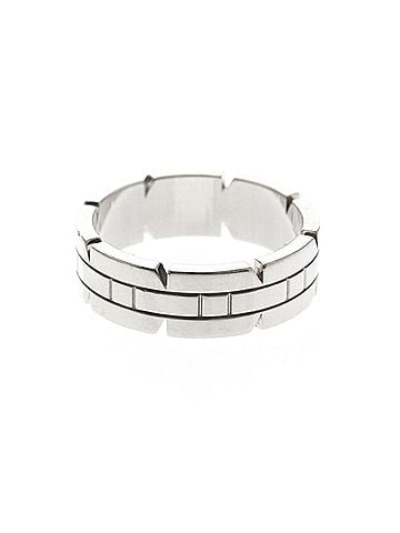 Cartier Cartier Tank Française Ring White Gold (18K) Fashion No Stone Band Ring Silver (view 2)