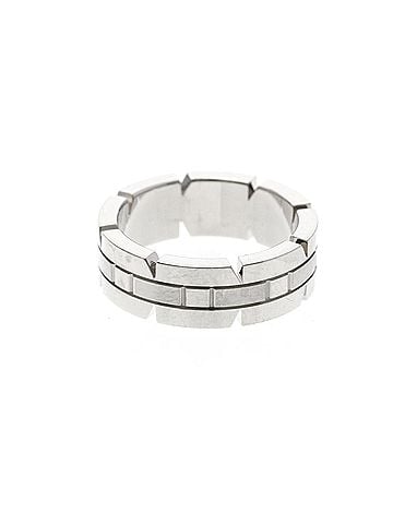 Cartier Cartier Tank Française Ring White Gold (18K) Fashion No Stone Band Ring Silver (view 2)