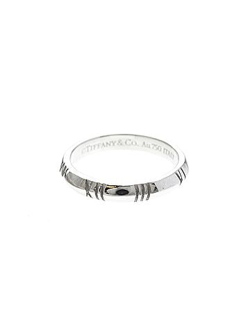 Tiffany & Co. Tiffany Atlas Ring White Gold (18K) Fashion No Stone Band Ring Silver (view 1)