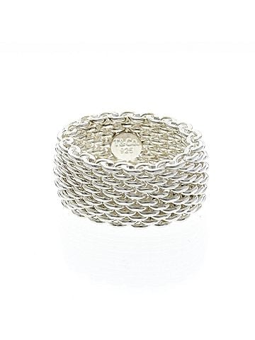 Tiffany & Co. Tiffany Somerset Mesh Ring Silver 925 Fashion No Stone Band Ring Silver (view 1)