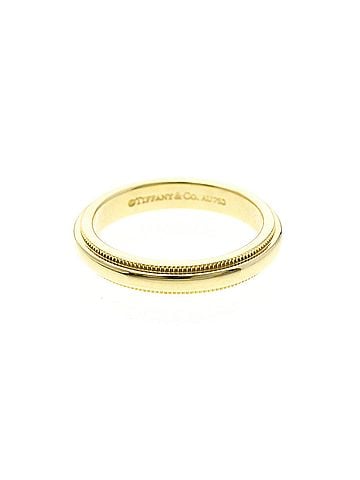 Tiffany & Co. Tiffany Milgrain Ring Yellow Gold (18K) Fashion No Stone Band Ring Gold (view 1)