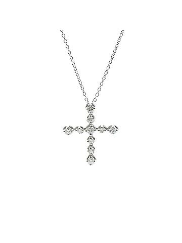 Tiffany & Co. Tiffany Tenderness Diamond Necklace White Gold (18K) Diamond Men,Women Fashion Necklace (Silver) (view 1)