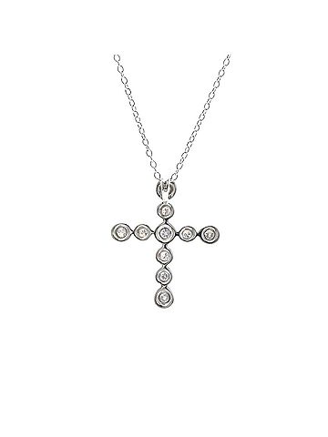 Tiffany & Co. Tiffany Tenderness Diamond Necklace White Gold (18K) Diamond Men,Women Fashion Necklace (Silver) (view 2)
