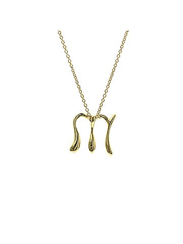 Tiffany & Co. Tiffany Letter "m" Necklace Yellow Gold (18K) No Stone Men,Women Fashion Necklace (Gold) (view 2)