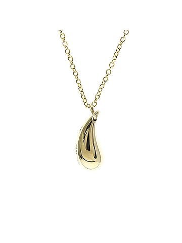 Tiffany & Co. Tiffany Teardrop Necklace Yellow Gold (18K) No Stone Women,Men Fashion Necklace (Gold) (view 1)