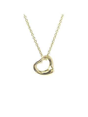 Tiffany & Co. Tiffany Open Heart Necklace Yellow Gold (18K) No Stone Men,Women Fashion Necklace (Gold) (view 1)