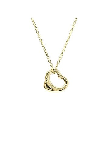 Tiffany & Co. Tiffany Open Heart Necklace Yellow Gold (18K) No Stone Men,Women Fashion Necklace (Gold) (view 2)