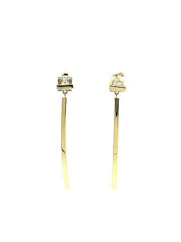 Tiffany & Co. Tiffany Tiffany T Bar Earrings No Stone Yellow Gold (18K) Clip Earrings Gold (view 1)
