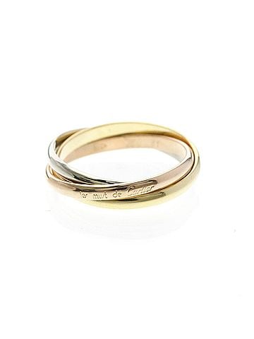 Cartier Cartier Trinity Ring Yellow Gold (18K),Pink Gold (18K),White Gold (18K) Fashion No Stone Band Ring Gold (view 1)
