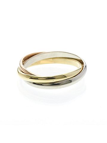 Cartier Cartier Trinity Ring Yellow Gold (18K),Pink Gold (18K),White Gold (18K) Fashion No Stone Band Ring Gold (view 2)