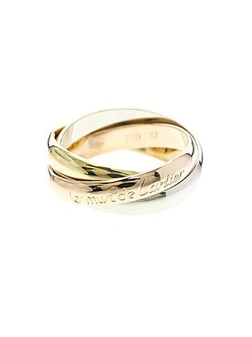 Cartier Cartier Trinity Ring Yellow Gold (18K),Pink Gold (18K),White Gold (18K) Fashion No Stone Band Ring Gold (view 1)